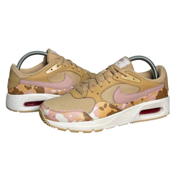 EUC Nike Air Max SC Sneakers Women’s 8.5 Sesame Pink Camouflage Retro Running - Picture 1 of 10